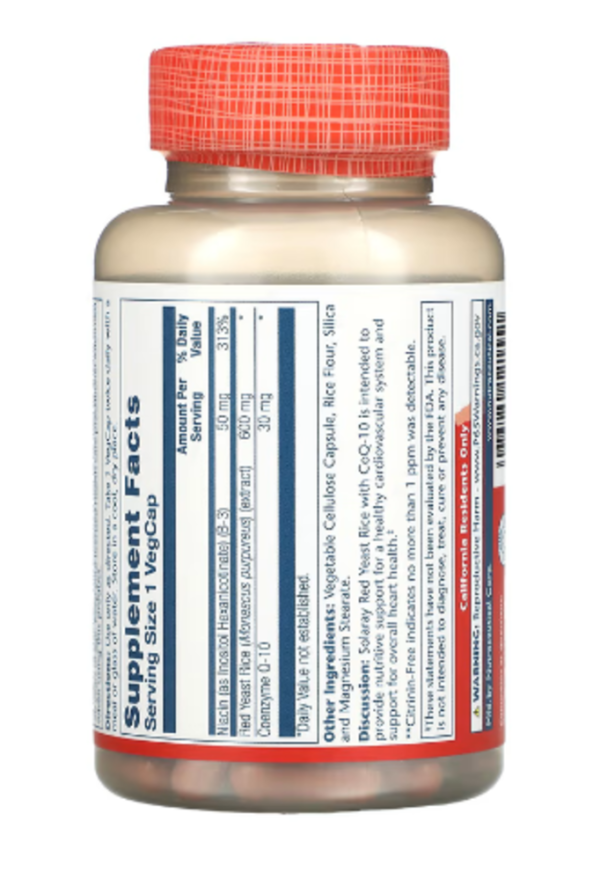 Solaray, Red Yeast Rice CoQ-10, 90 VegCaps