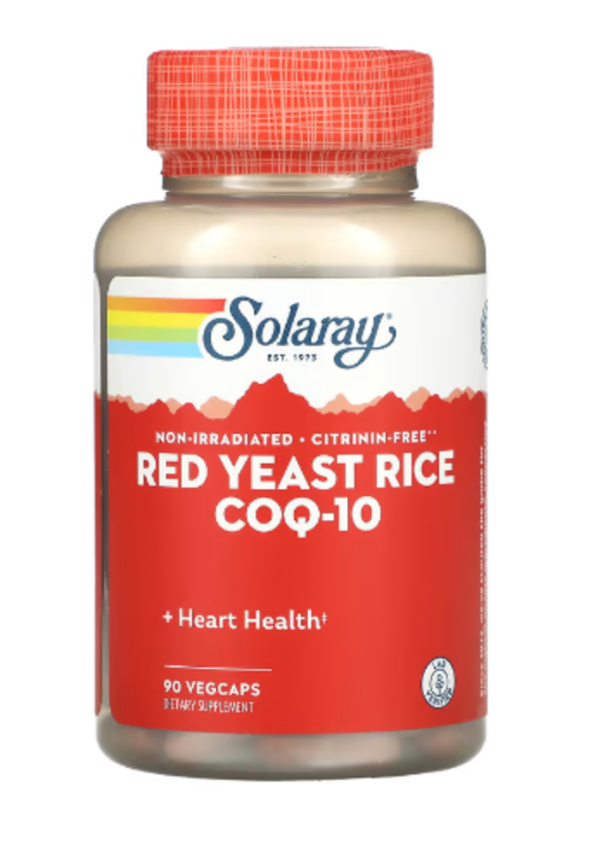 Solaray, Red Yeast Rice CoQ-10, 90 VegCaps