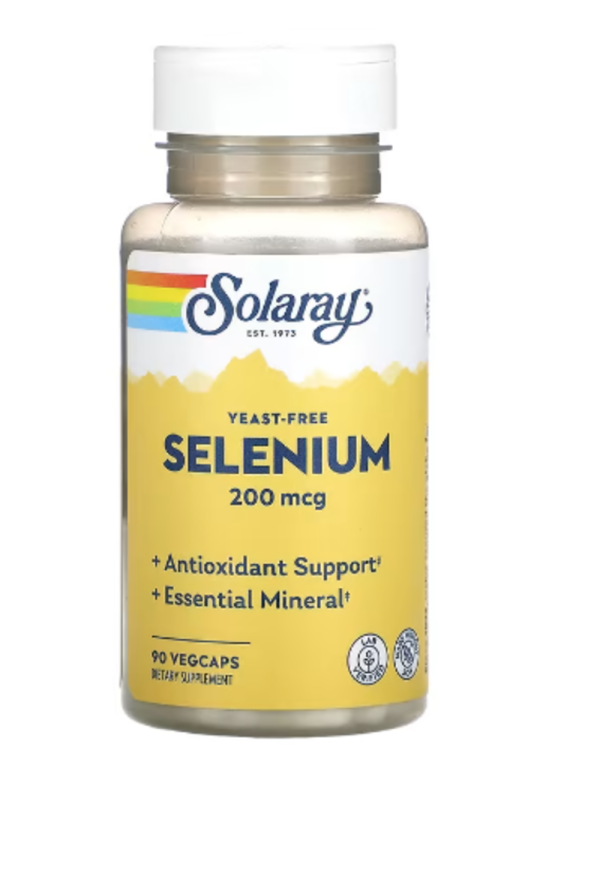 Solaray, Selenium, 200 mcg, 90 VegCaps
