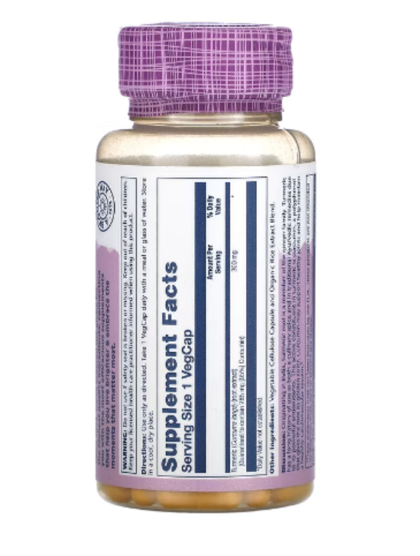 Solaray, Turmeric , 300 mg, 60 VegCaps