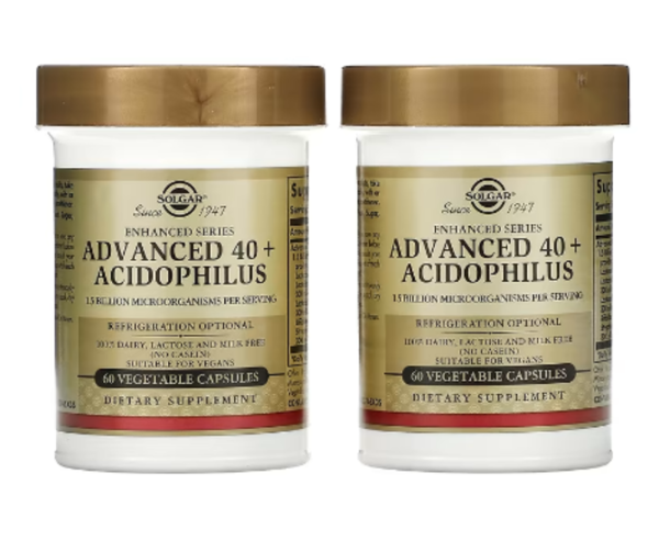 Solgar, Advanced 40+ Acidophilus, 120 Vegetable Capsules