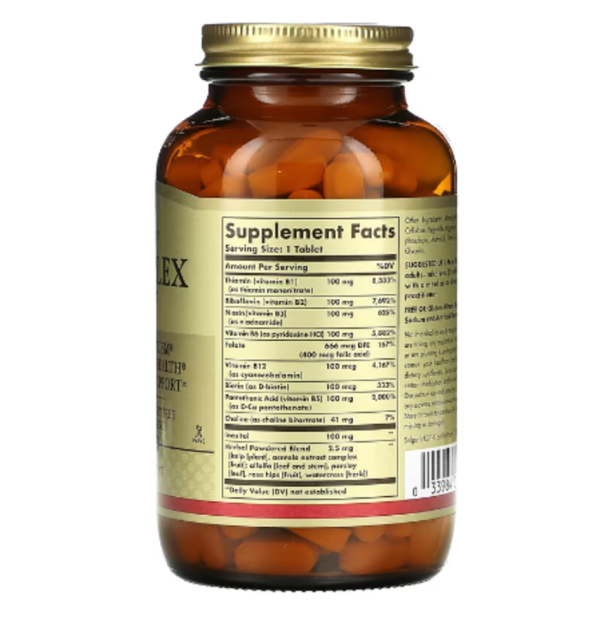 Solgar, B-Complex "100", 250 Tablets