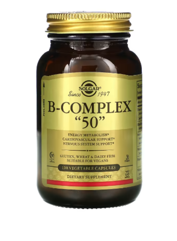 Solgar, B-Complex "50", 100 Vegetable Capsules