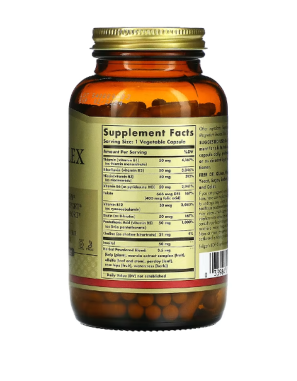 Solgar, B-Complex "50", 250 Vegetable Capsules