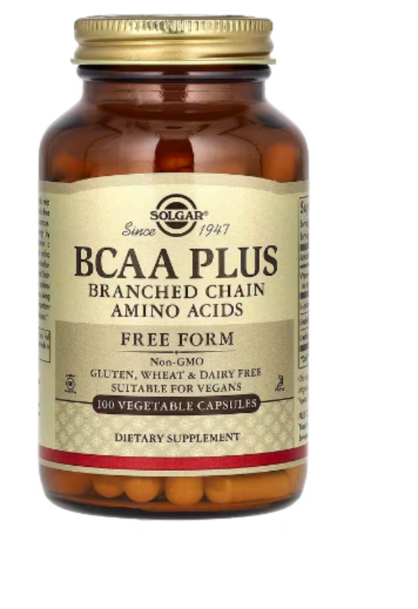 Solgar, BCAA Plus, Free Form, 100 Vegetable Capsules