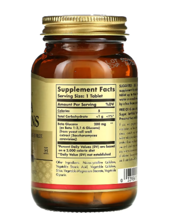 Solgar, Beta Glucans, 60 Tablets