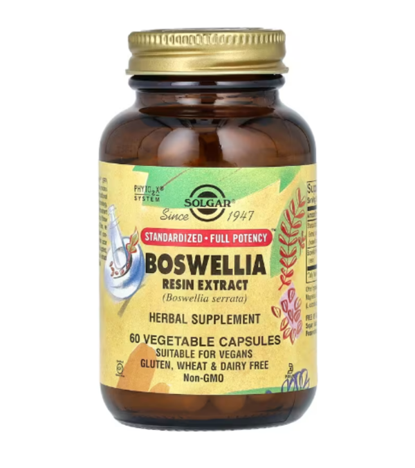 Solgar, Boswellia Resin Extract, 60 Vegetable Capsules