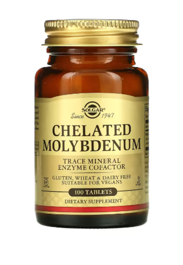 Solgar, Chelated Molybdenum, 100 Tablets