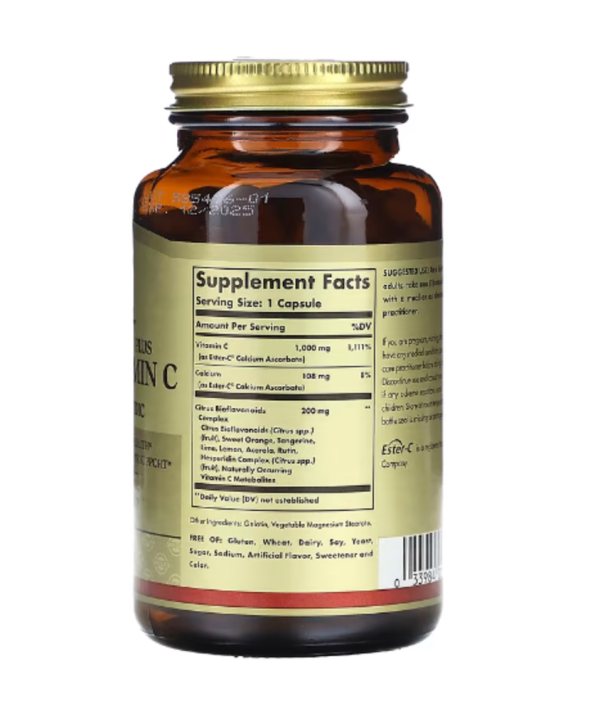 Solgar, Ester-C Plus, Vitamin C, 1,000 mg, 100 Capsules