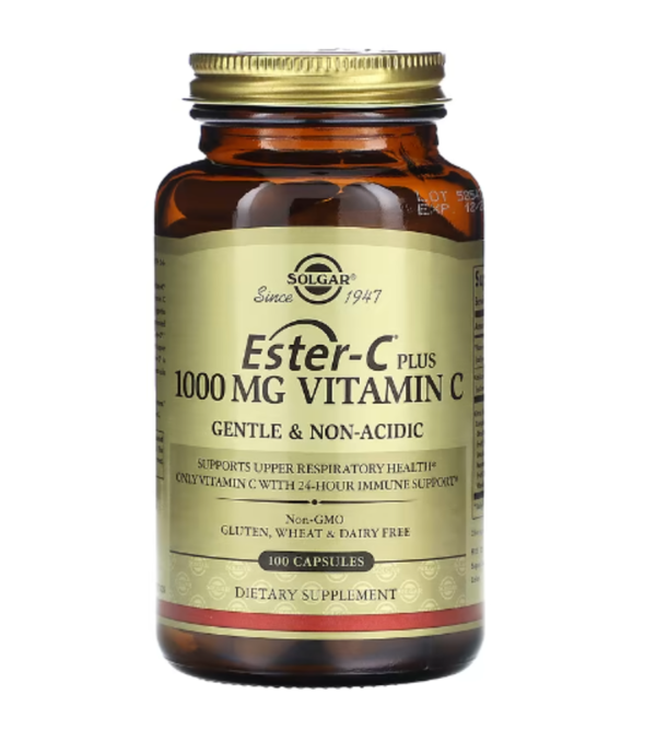 Solgar, Ester-C Plus, Vitamin C, 1,000 mg, 100 Capsules