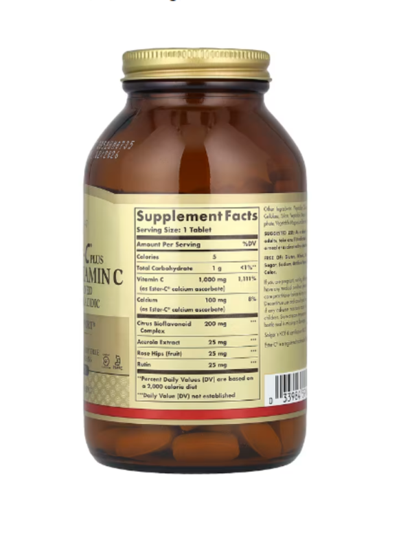 Solgar, Ester-C® Plus, Vitamin C, 1,000 mg, 180 Tablets