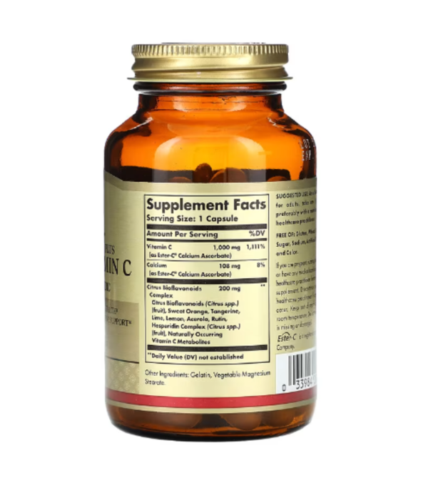 Solgar, Ester-C Plus, Vitamin C, 1,000 mg, 50 Capsules