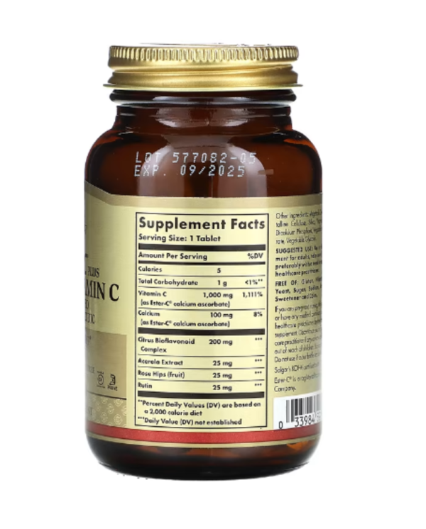 Solgar, Ester-C Plus, Vitamin C, 1,000 mg, 60 Tablets