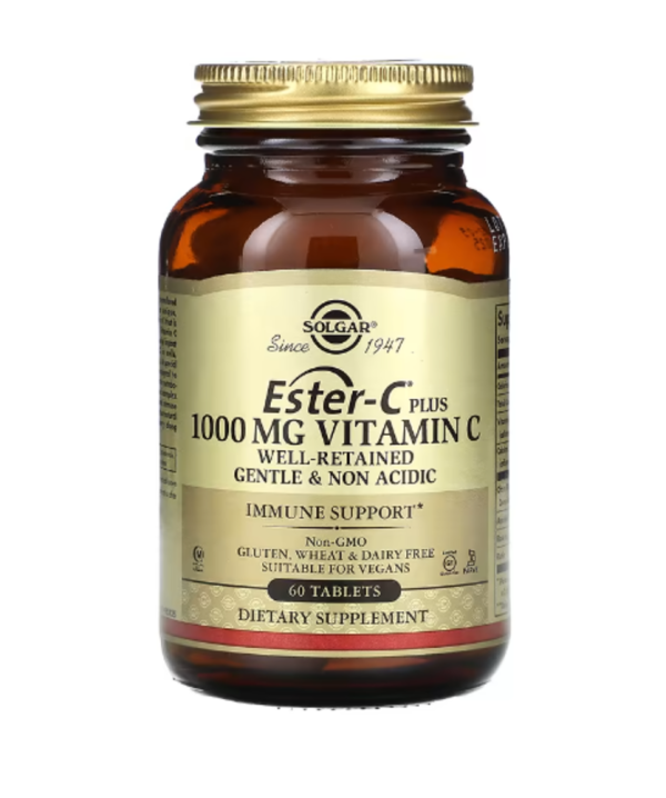 Solgar, Ester-C Plus, Vitamin C, 1,000 mg, 60 Tablets