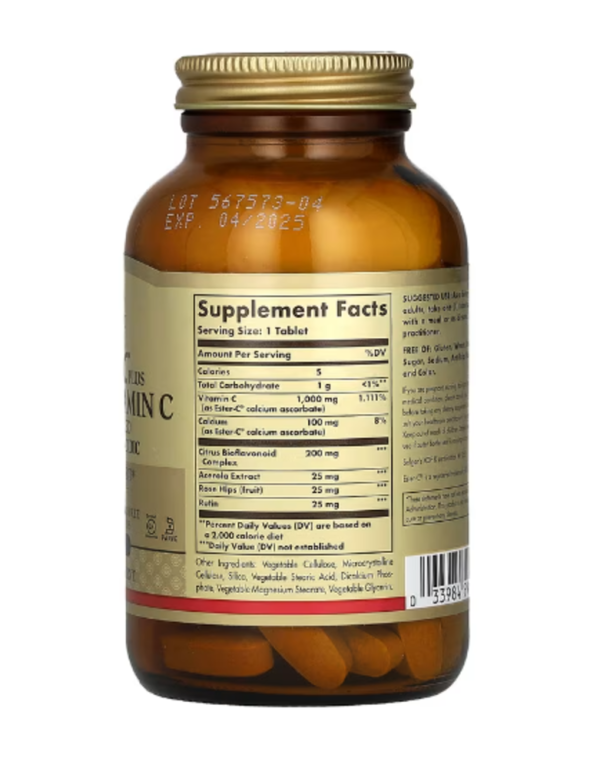 Solgar, Ester-C Plus, Vitamin C, 1,000 mg, 90 Tablets