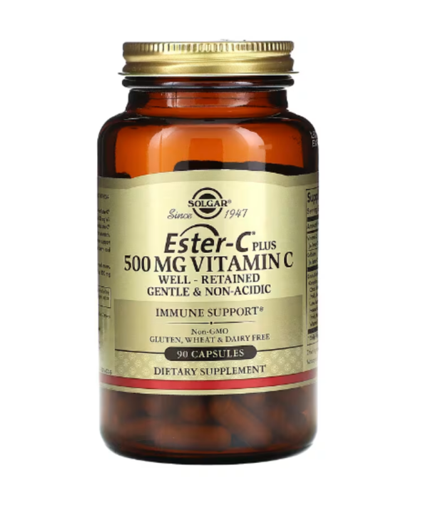 Solgar, Ester-C Plus, Vitamin C, 500 mg, 90 Capsules