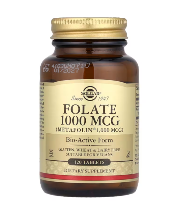 Solgar, Folate, 1,000 mcg, 120 Tablets