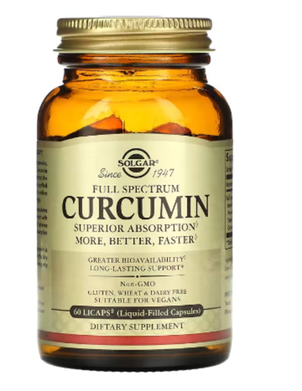 Solgar, Full Spectrum Curcumin, 60 Licaps