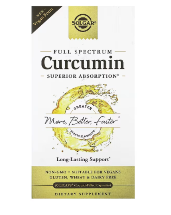 Solgar, Full Spectrum Curcumin, 90 LiCaps