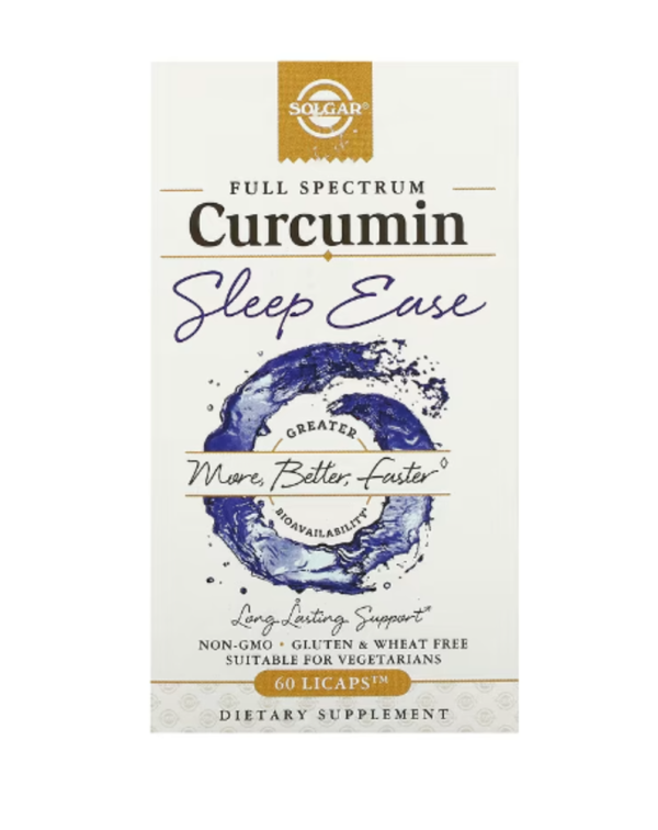 Solgar, Full Spectrum Curcumin, Sleep Ease, 60 Licaps