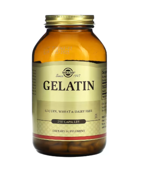 Solgar, Gelatin, 250 Capsules