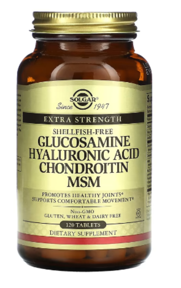 Solgar, Glucosamine Hyaluronic Acid Chondroitin MSM, 120 Tablets