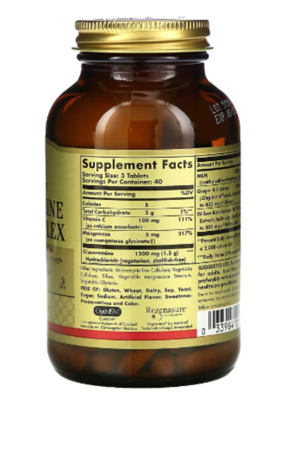 Solgar, Glucosamine MSM Complex, 120 Tablets
