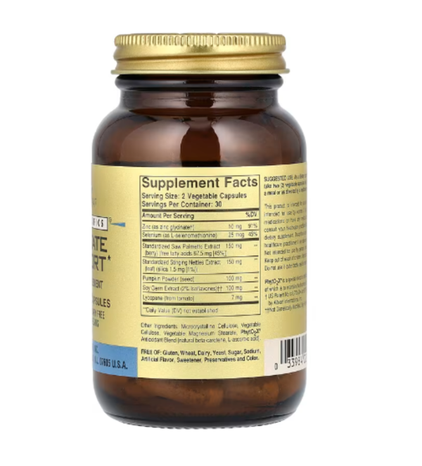 Solgar, Gold Specifics, Prostate Support, 60 Vegetable Capsules