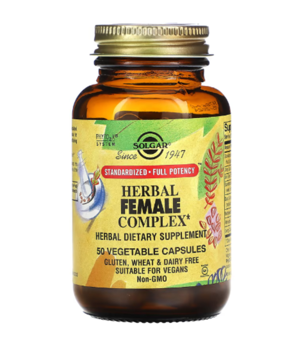 Solgar, Herbal Female Complex, 50 Vegetable Capsules