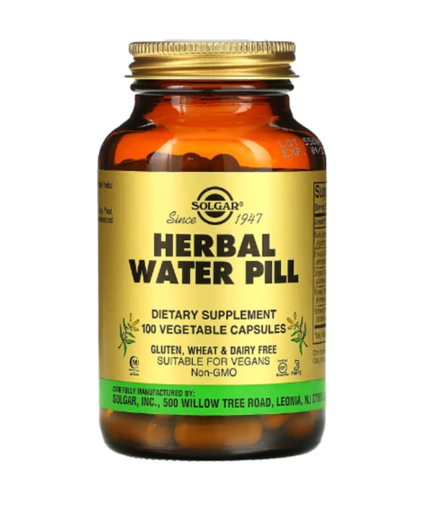 Solgar, Herbal Water Pill, 100 Vegetable Capsules