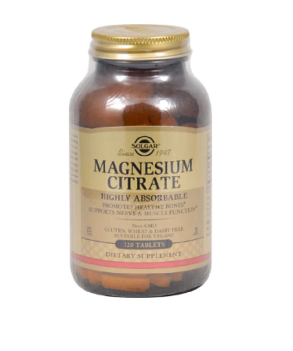 Solgar, Magnesium Citrate, 120 Tablets