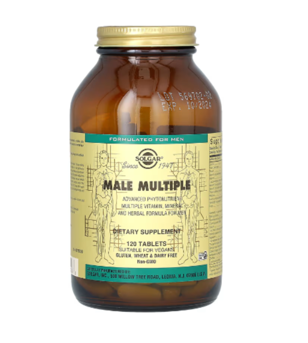 Solgar, Male Multiple, 120 Tablets
