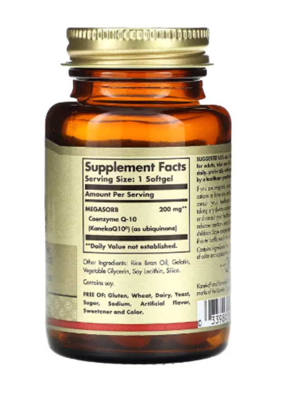 Solgar, Megasorb CoQ-10, 200 mg, 60 Softgels