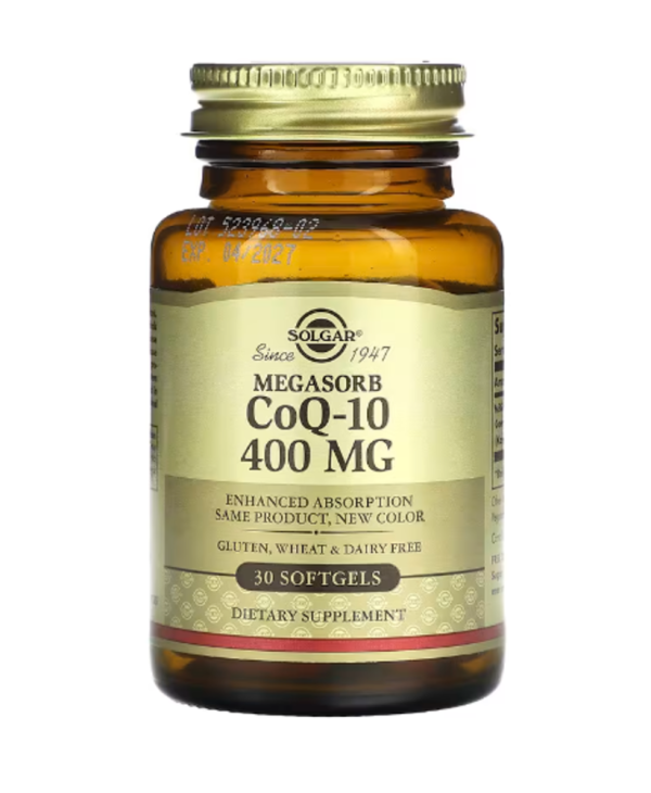 Solgar, Megasorb CoQ-10, 400 mg, 30 Softgels