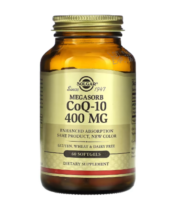 Solgar, Megasorb CoQ-10, 400 mg, 60 Softgels