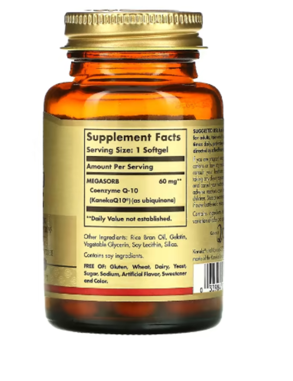 Solgar, Megasorb CoQ-10, 60 mg, 120 Softgels