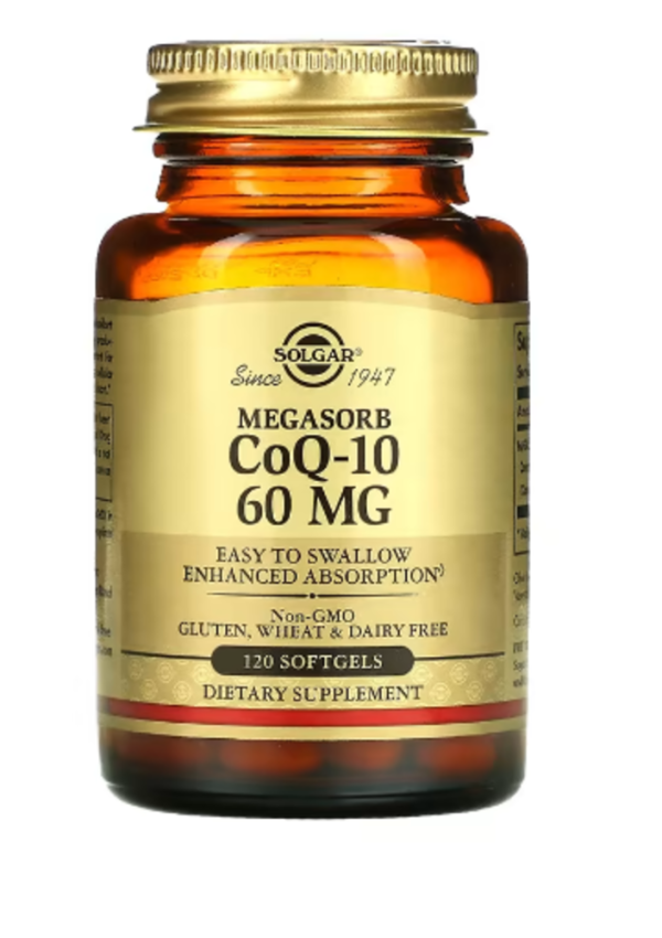 Solgar, Megasorb CoQ-10, 60 mg, 120 Softgels