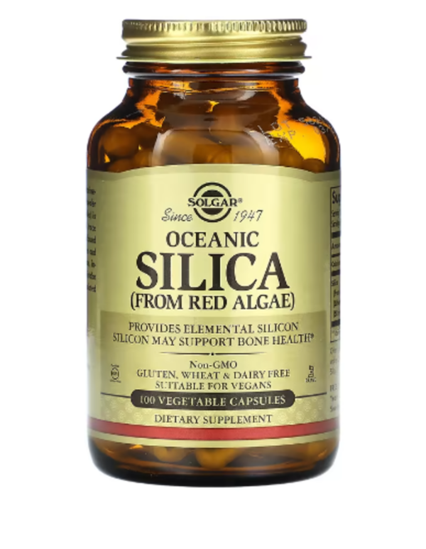 Solgar, Oceanic Silica From Red Algae, 100 Vegetable Capsules