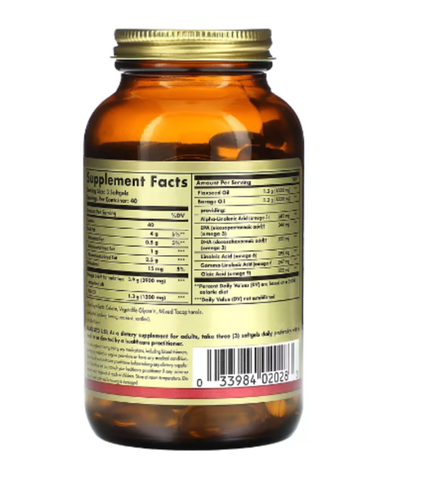 Solgar, Omega 3-6-9, 1,300 mg, 120 Softgels