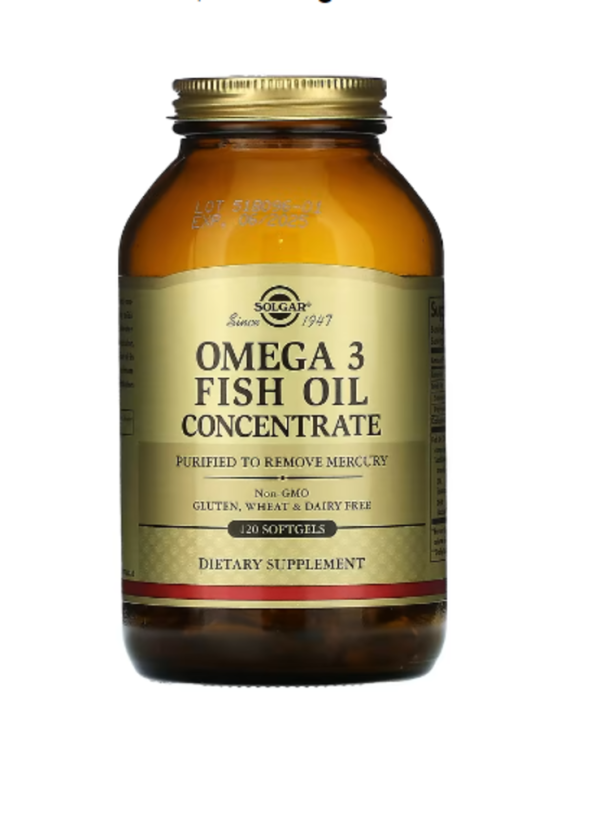 Solgar, Omega-3 Fish Oil Concentrate, 120 Softgels