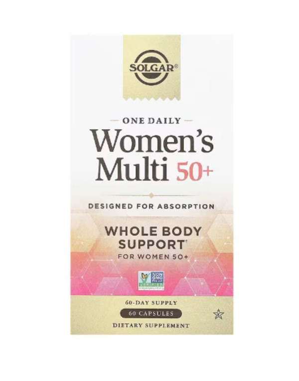 Solgar, One Daily Women's Multi 50+, 60 Capsules
