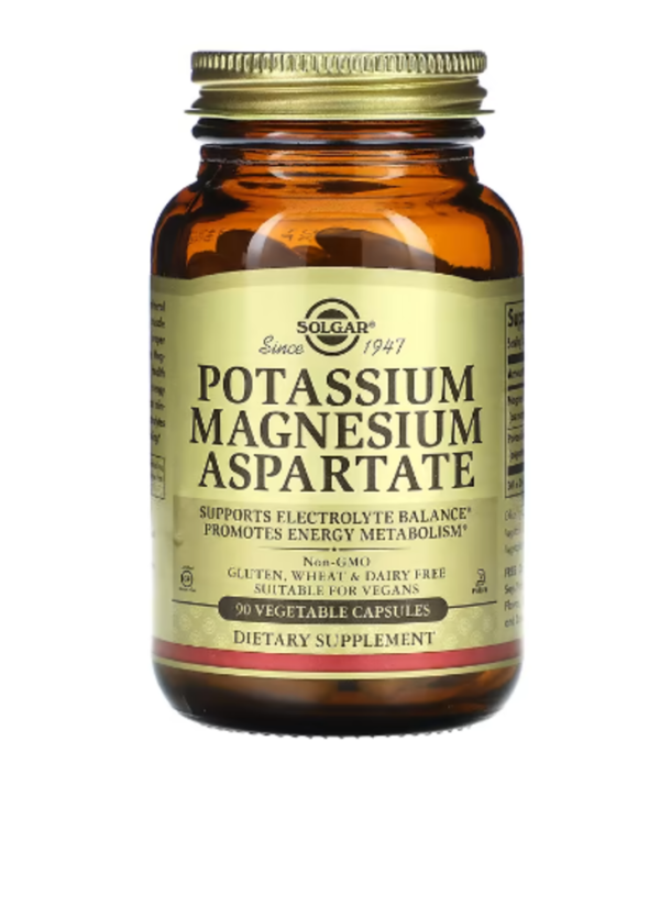 Solgar, Potassium Magnesium Aspartate, 90 Vegetable Capsules