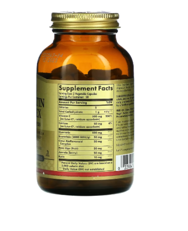Solgar, Quercetin Complex with Ester-C Plus, 100 Vegetable Capsules