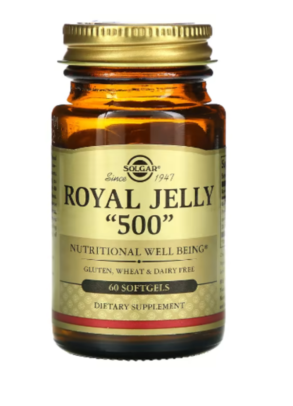 Solgar, Royal Jelly 500, 60 Softgels