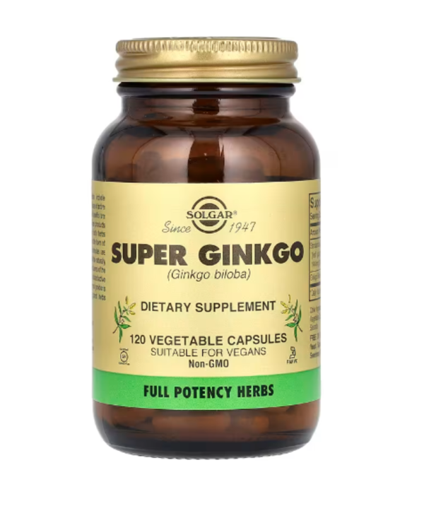 Solgar, Super Ginkgo, 120 Vegetable Capsules