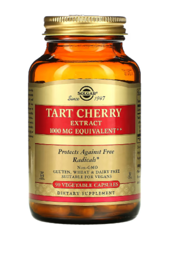 Solgar, Tart Cherry Extract, 1,000 mg, 90 Vegetable Capsules