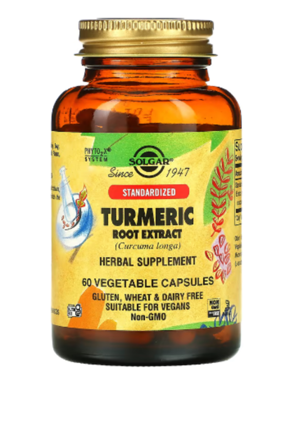 Solgar, Turmeric Root Extract, 60 Vegetable Capsules
