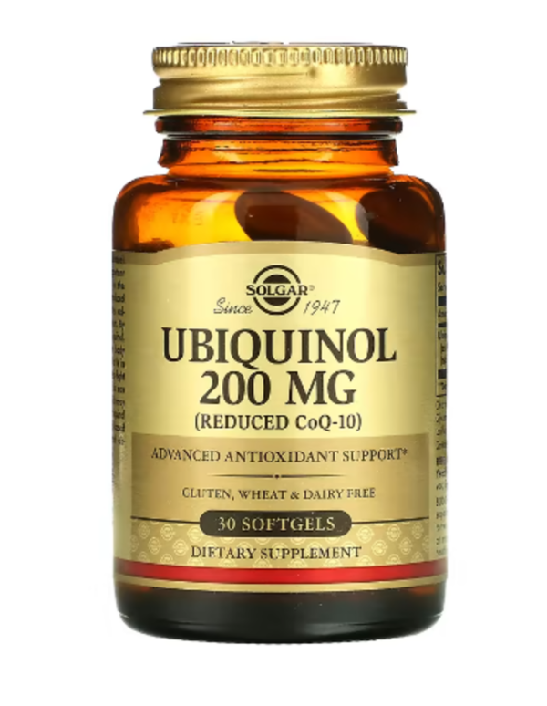 Solgar, Ubiquinol (Reduced CoQ10), 200 mg, 30 Softgels