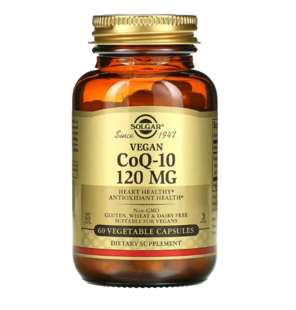 Solgar, Vegan CoQ-10, 120 mg, 60 Vegetable Capsules