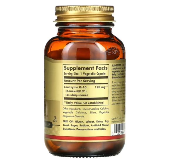 Solgar, Vegan CoQ-10, 120 mg, 60 Vegetable Capsules